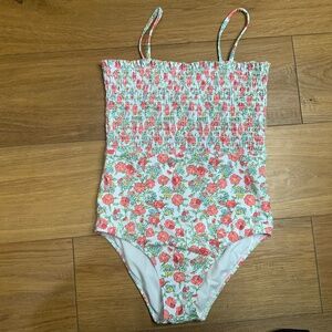 Janie and Jack One Piece Flowered Swimsuit
